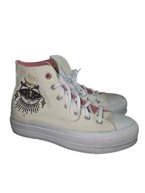 CONVERSE CTAS Hi Lift Alchemy Embroidery Women's Platform Sneakers - Size 6